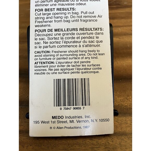 ALF: NO PROBLEM Air Freshener (1987)  Vintage MEDO TV Alien Factory-Sealed - Picture 7 of 9